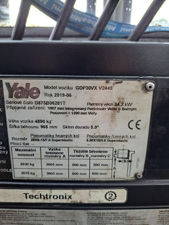 Dieselstapler Yale GDP30 VX gebraucht Yale GDP30 VX * Dieselstapler